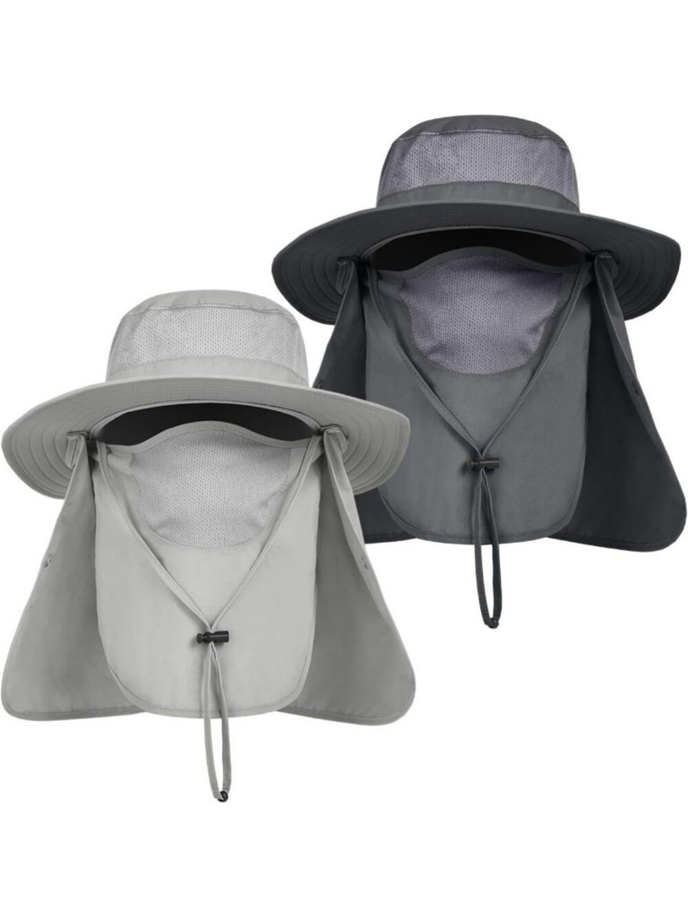 Men's Outdoor Sun Hat with UV Protection, Wide Brim & Neck Flap for Fishing